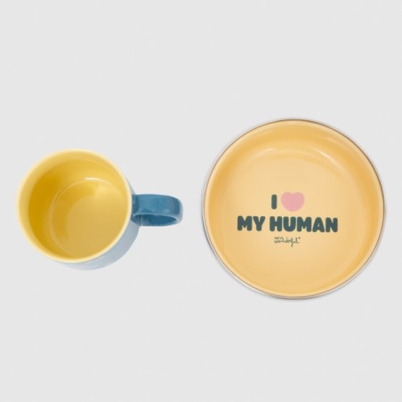 SET DE TAZA Y COMEDERO DOGS