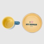 SET DE TAZA Y COMEDERO DOGS