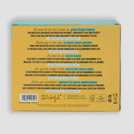 RELOJ DESPERTADOR PARA AMANECER SONRIENDO