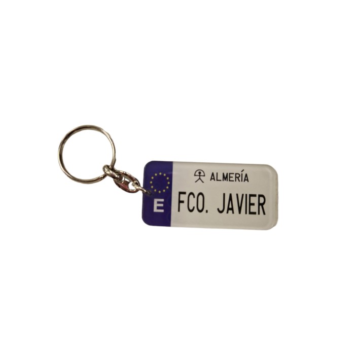 LLAVERO MATRICULA FCO JAVIER