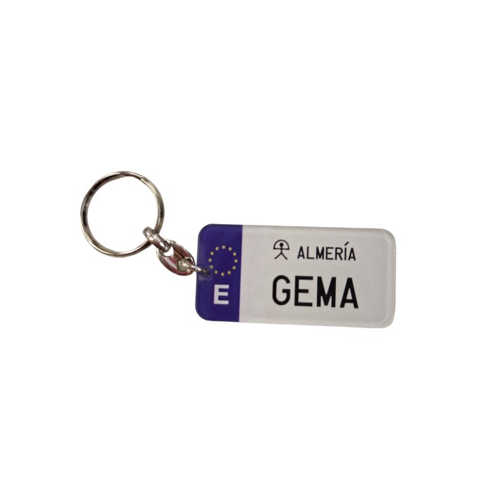 LLAVERO MATRICULA GEMA