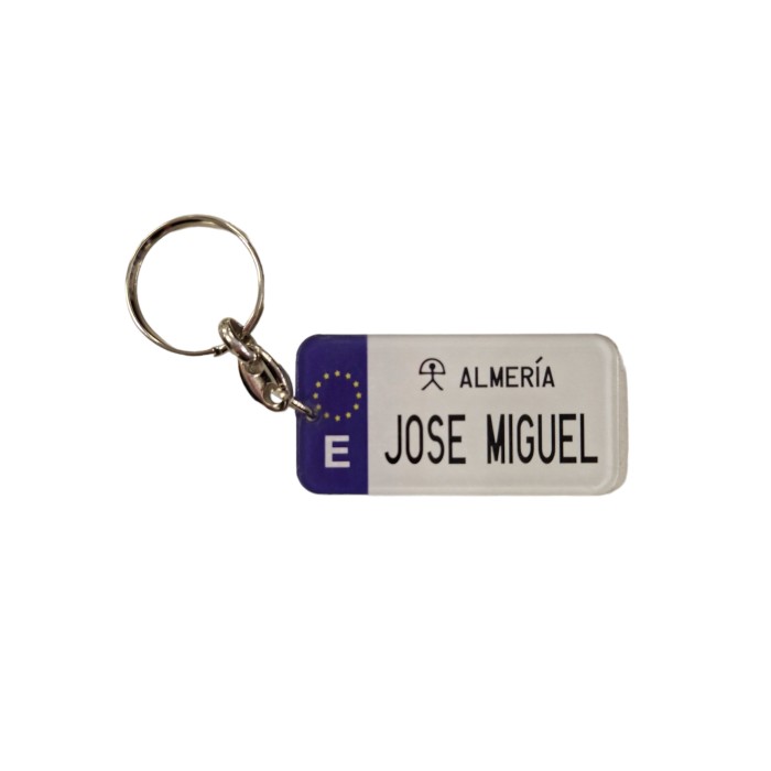 LLAVERO MATRICULA JOSE MIGUEL