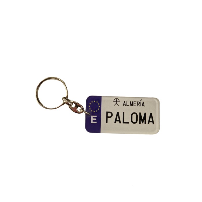 LLAVERO MATRICULA PALOMA