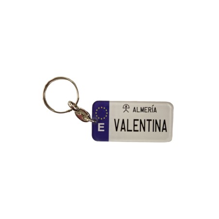 LLAVERO MATRICULA VALENTINA