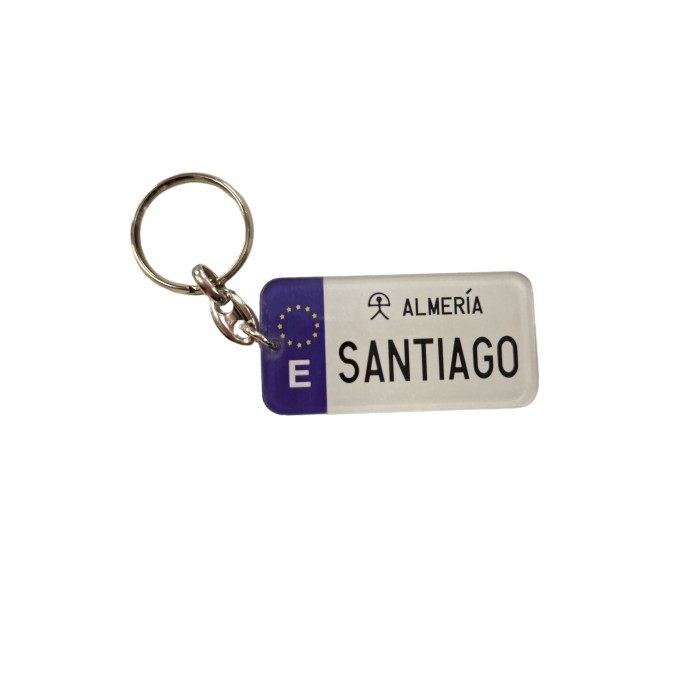 LLAVERO MATRICULA SANTIAGO