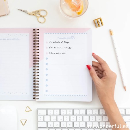 ORGANIZADOR SEMANAL EN FORMATO LIBRETA