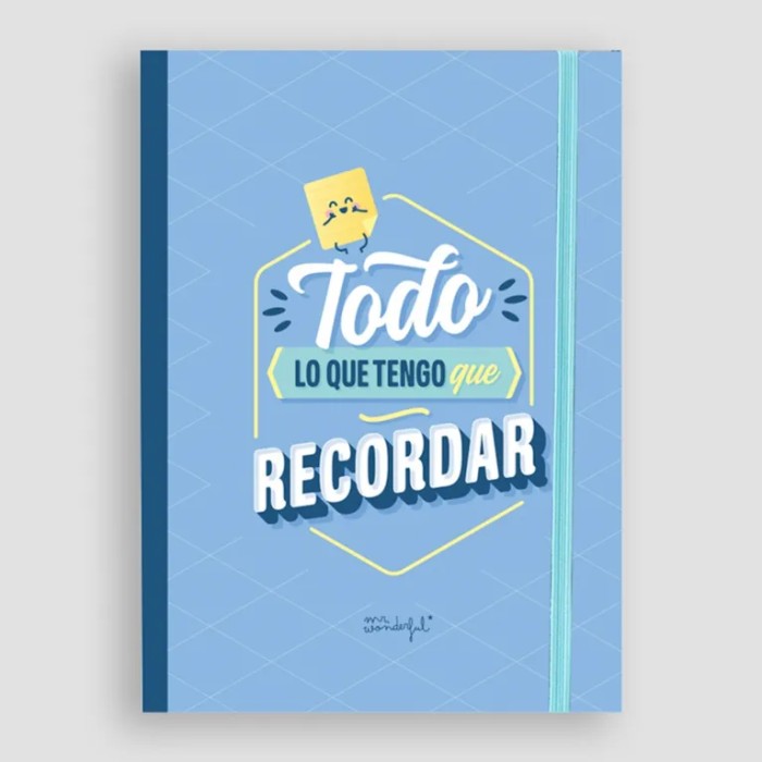 LIBRETA CON NOTAS ADHESIVAS - TODO LO QUE TENGO QU