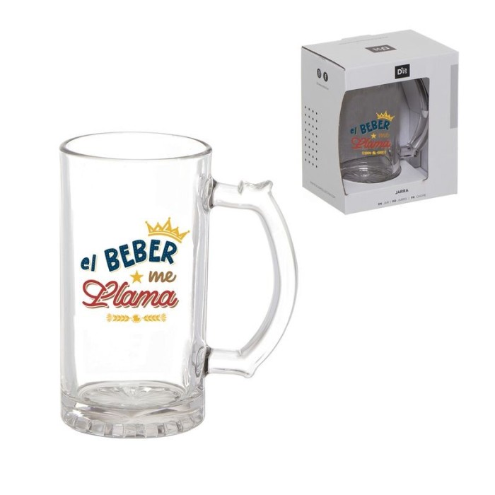 JARRA DE CERVEZA 500ML EL BEBER ME LLAMA