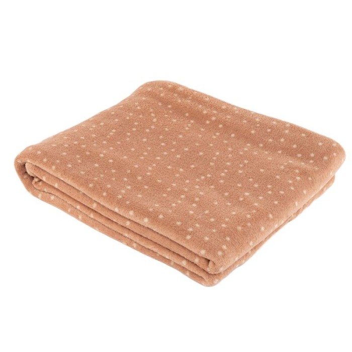 MANTA 125X150 TOPOS ROSA