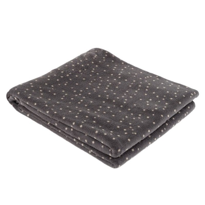 MANTA 125X150 TOPOS GRIS