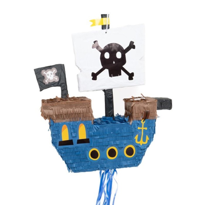 PIÑATA DE TIRAR BARCO PIRATA