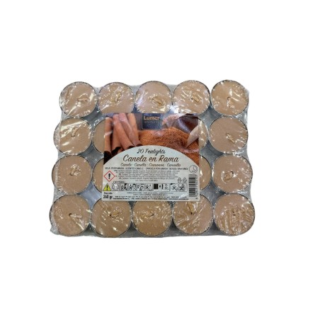 VELAS PERFUMADAS CANELA 20 UDS