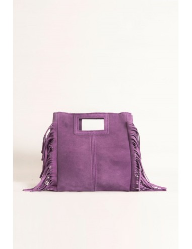 BOLSO ANTE FLECOS - MORADO