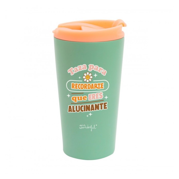 TAZA TAKE AWAY TÉRMICA - TAZA PARA RECORDARTE QUE