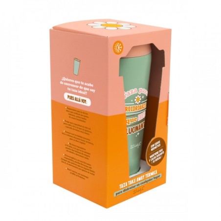 TAZA TAKE AWAY TÉRMICA - TAZA PARA RECORDARTE QUE