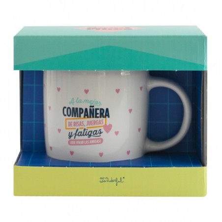 TAZA - A LA MEJOR COMPAÑERA DE RISAS, JUERGAS Y FA