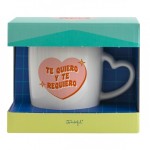 TAZA BLANCA - TE QUIERO Y TE REQUIERO