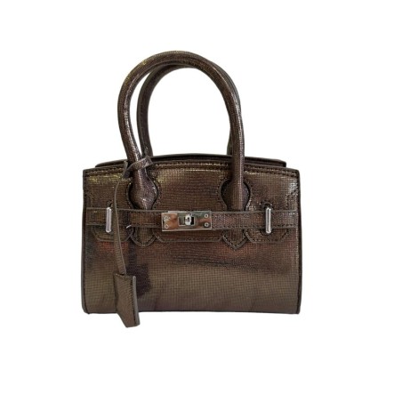 BOLSO GALIA BRILLO - MARRÓN