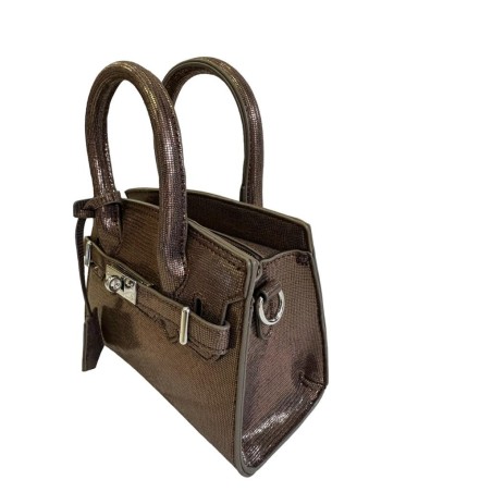 BOLSO GALIA BRILLO - MARRÓN