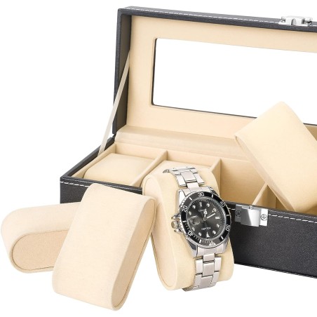 JOYERO RELOJERO NEGRO