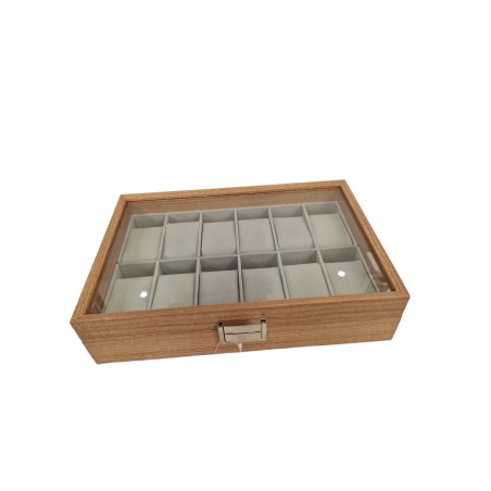 JOYERO RELOJ - 12 COMPARTIMENTOS