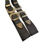 CINTURON DOBLE HEBILLA NEGRO