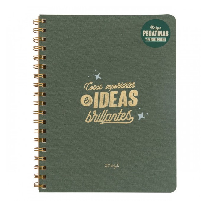 LIBRETA A5 - COSAS IMPORTANTES E IDEAS BRILLANTES
