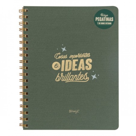 LIBRETA A5 - COSAS IMPORTANTES E IDEAS BRILLANTES