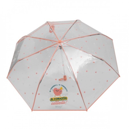 PARAGUAS MEDIANO TRANSPARENTE - NI TORMENTA