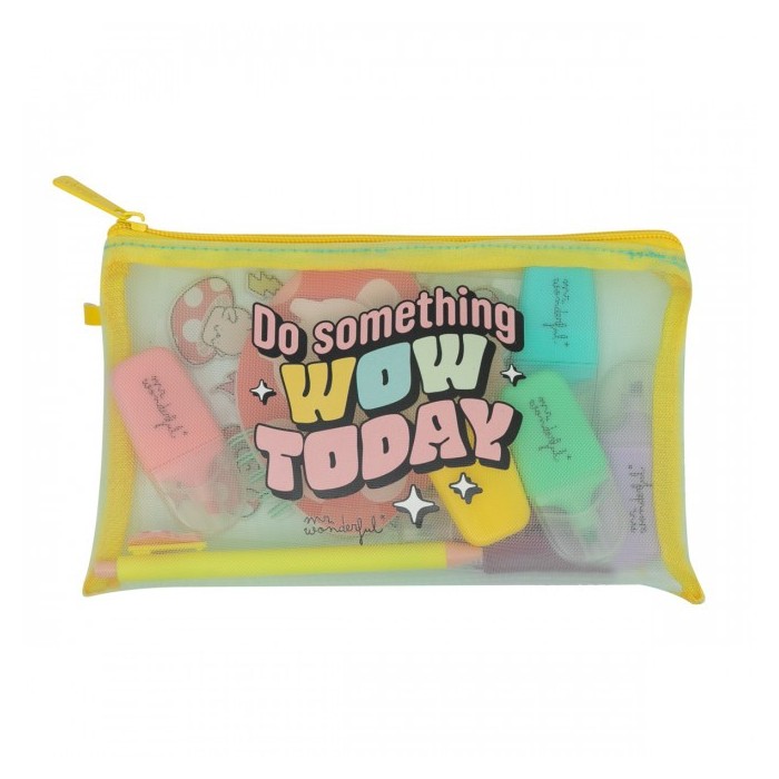 PENCIL CASE WITH EXTRAS - DO SOMETHING WOW TODAY