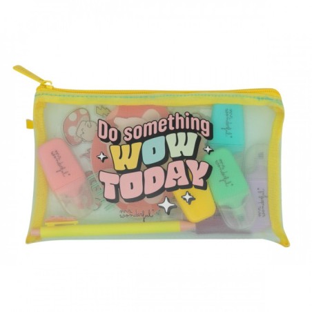 PENCIL CASE WITH EXTRAS - DO SOMETHING WOW TODAY