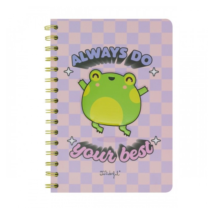 LIBRETA A5 3D RANA - ALWAYS DO YOUR BEST