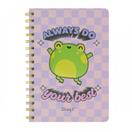 LIBRETA A5 3D RANA - ALWAYS DO YOUR BEST