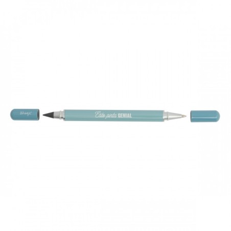 BOLI + LÁPIZ INFINITO 2 EN 1 AZUL - ESTO PINTA