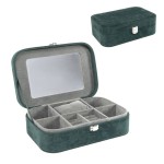 JOYERO TERCIOPELO VERDE ESMERALDA