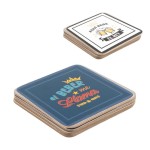 JUEGO DE 2 POSAVASOS BASE CORCHO CERVEZA