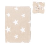 MANTA 125X150 NATURAL ESTRELLAS