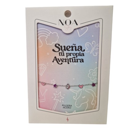 COLGANTE ACERO PLATA - SUEÑA TU PROPIA AVENTURA