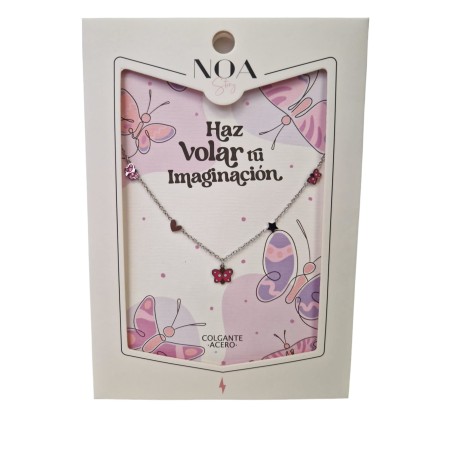COLGANTE ACERO PLATA - HAZ VOLAR TU IMAGINACÓN