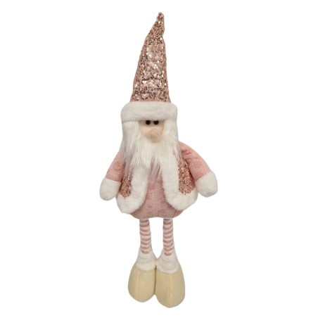 MUÑECO NAVIDAD PAPA NOEL ROSA