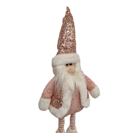 MUÑECO NAVIDAD PAPA NOEL ROSA