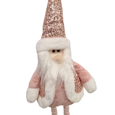 MUÑECO NAVIDAD PAPA NOEL ROSA