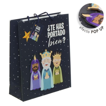 BOLSA PAPEL 3D REYES MAGOS