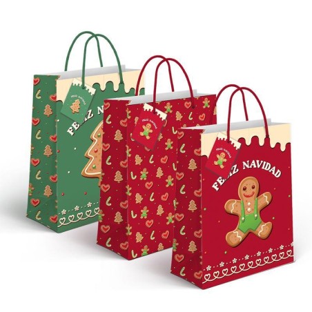 BOLSA PAPEL L SWEET CHRISTMAS