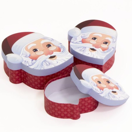 CAJA SILUETA PAPA NOEL L