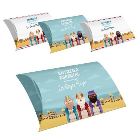 JUEGO DE 4 CAJAS  PARA REGALOS M REYES MAGOS