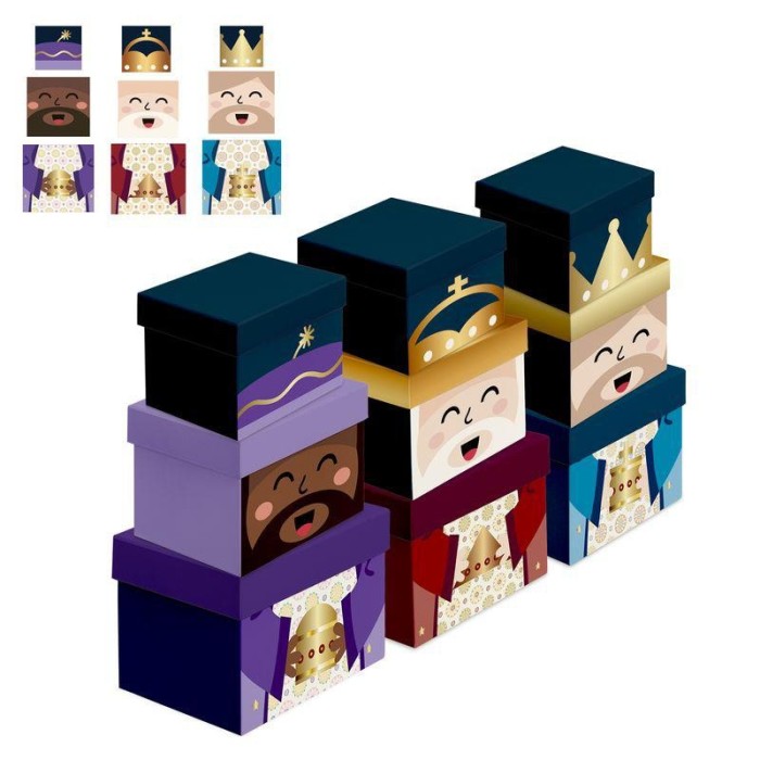 JUEGO 3 CAJAS REYES MAGOS