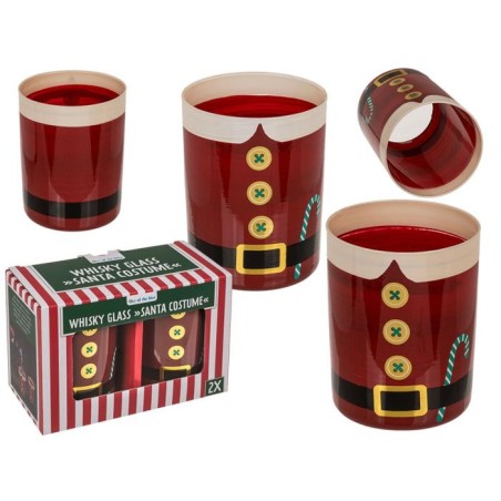 SET 2 VASOS DE WHISKY PAPÁ NOEL