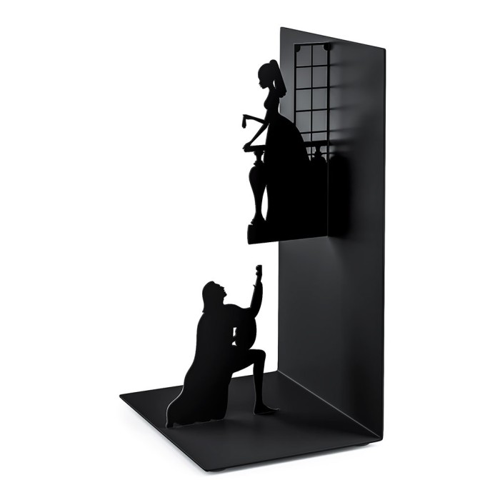 SUJETA LIBROS ROMEO Y JULIET NEGRO