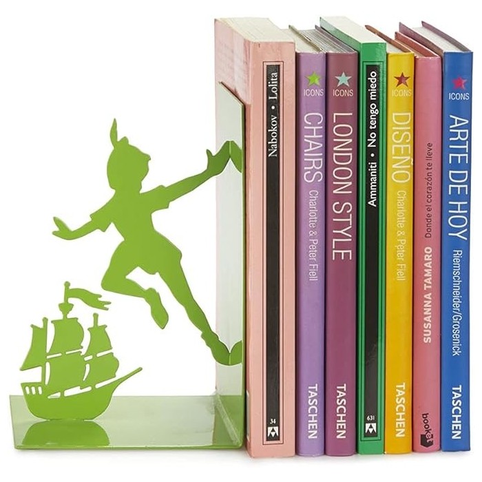 SUJETA LIBROS FLYING VERDE